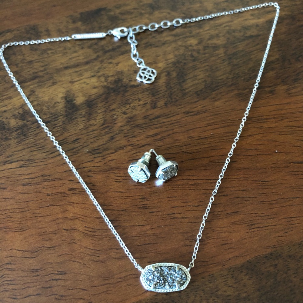 Kendra Scott Elise Necklace and Studs Set
